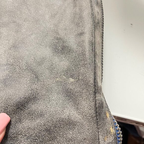 Madden Girl Womens Gray Faux Suede Caanyon Tall Zip Chain Accent Tall Boots Sz 8 - Picture 11 of 12